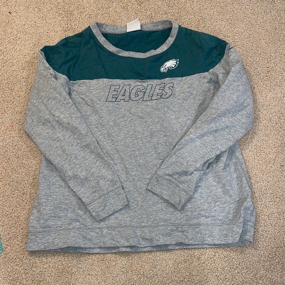 Philadelphia Eagles Gray and Green Sweatshirt